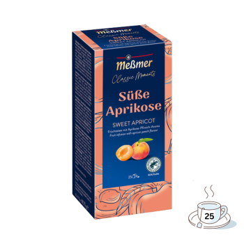 Meßmer Classic Moments Süße Aprikose, Teebeutel im Kuvert, 2. Entnahmefach/displaytauglich, 68,75g